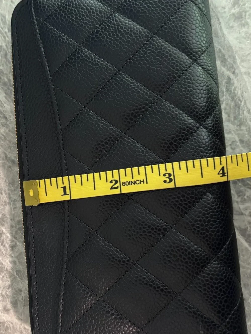Authentic Chanel Zip Around Wallet